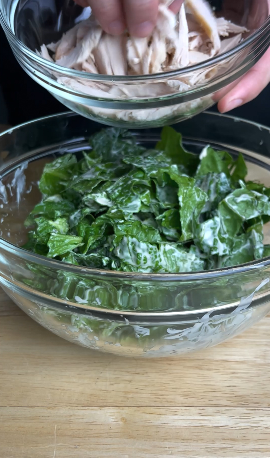 Bariatric Parmesan Cheese Chicken Caesar Salad Bowl